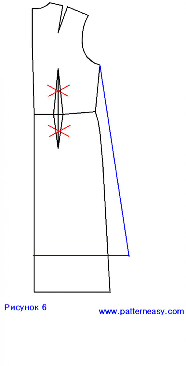 Делаем выкройку платья А-силуэта фото