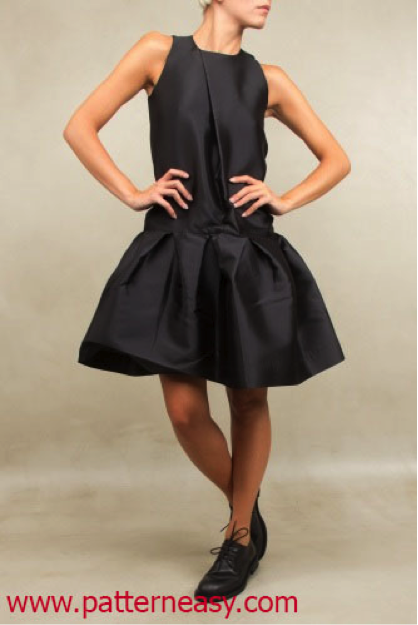 Выкройка стильного платья фото