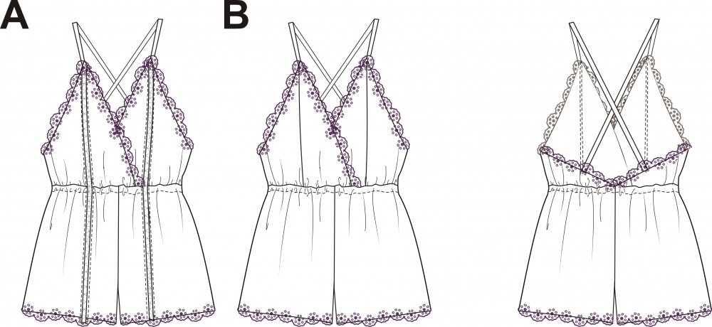 Кружевной комбинезон. Инструкция по пошиву фото