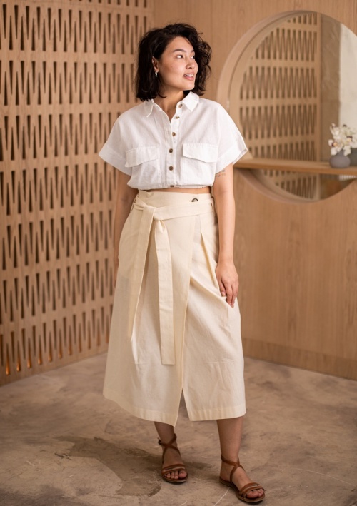 Юбка-миди с запахом. Фото-мастер-класс по пошиву фото