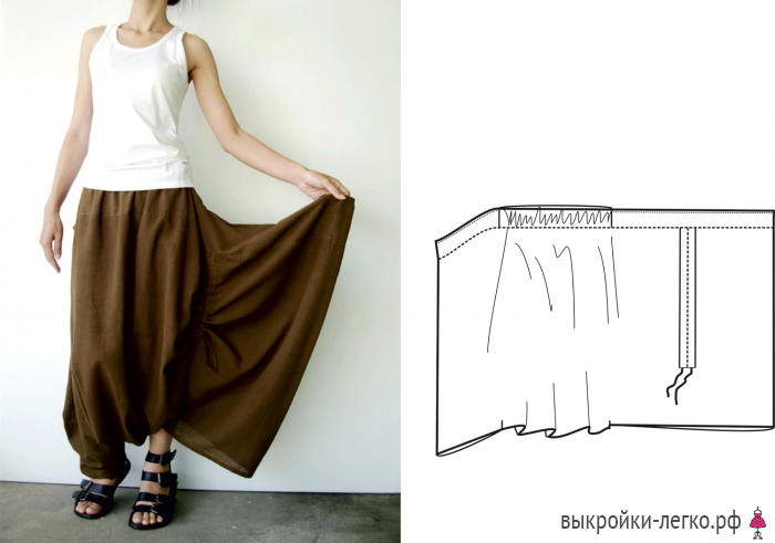 Брюки в стиле бохо фото