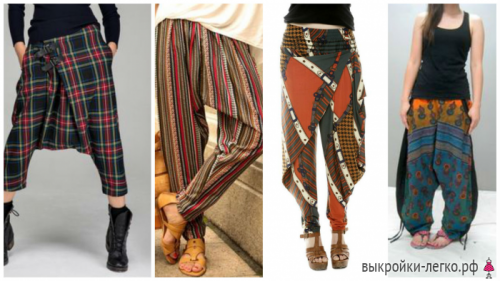 Брюки в стиле бохо фото