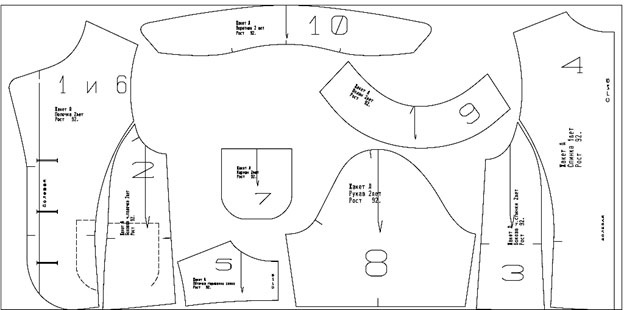 Купить выкройку Выкройка жакета для девочки онлайн фото