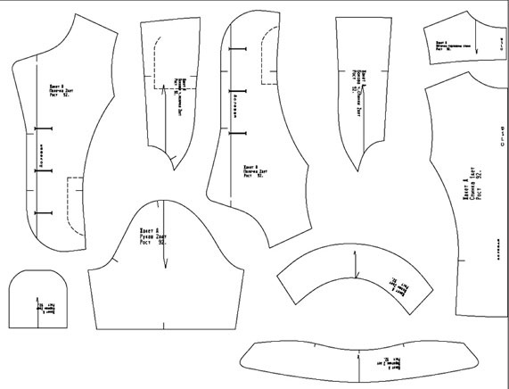 Купить выкройку Выкройка жакета для девочки онлайн фото
