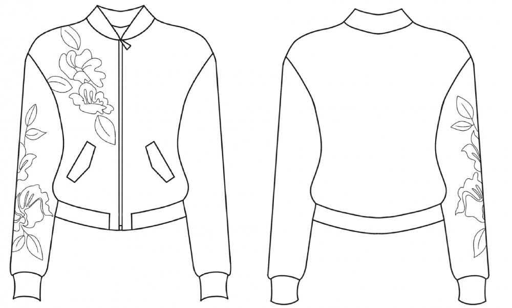 Выкройка бомбера. Беззаботная коллекция «Лиза» фото