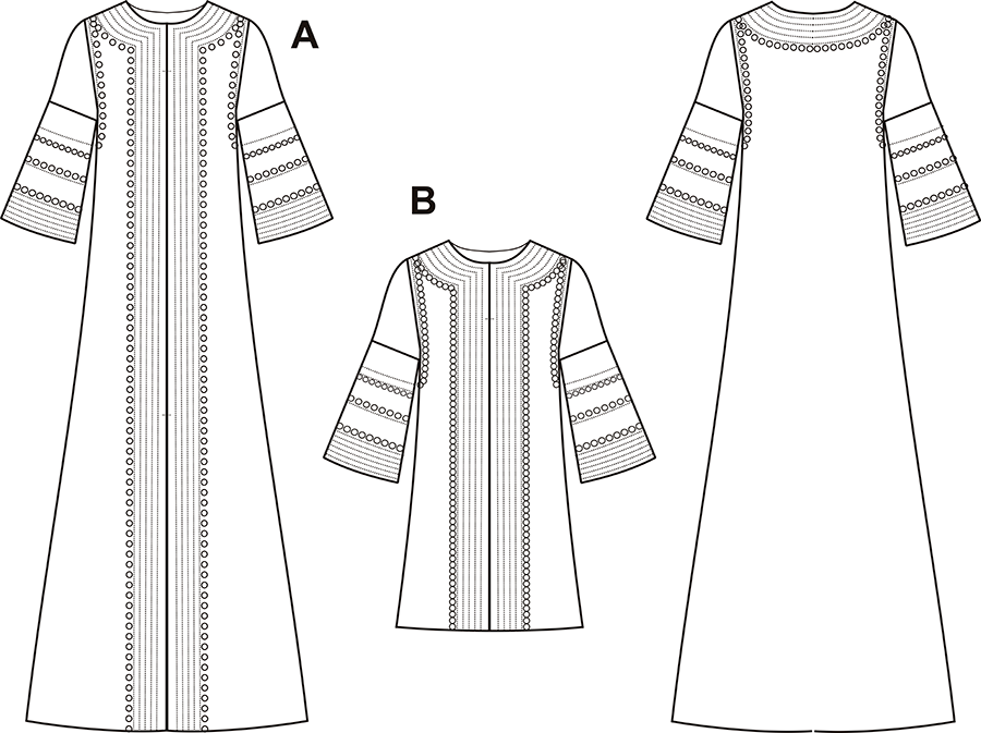 Платье и туника. Инструкция по распечатке выкроек и пошиву фото