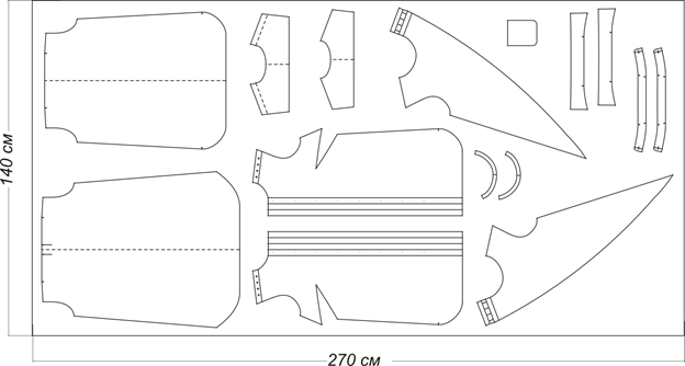 Платье-рубашка прямого силуэта. Инструкция по пошиву фото