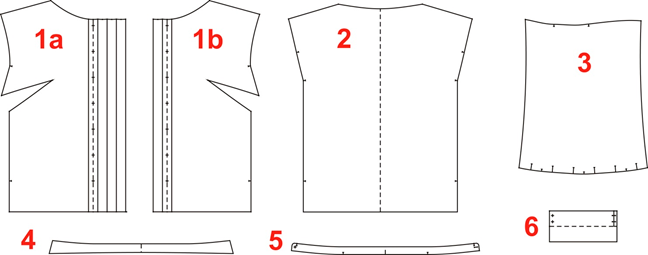 Блуза с широким воротником. Инструкция по пошиву фото