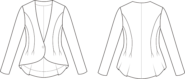 Приталенный жакет. Инструкция по пошиву фото