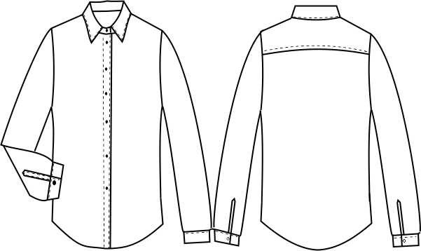 Выкройка мужской рубашки фото