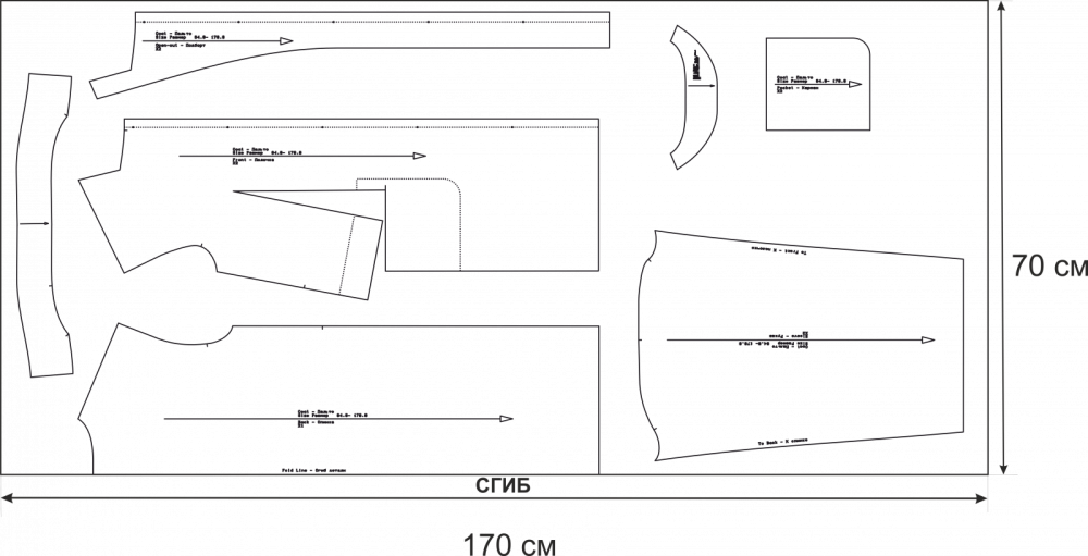 Купить выкройку Выкройка прямого пальто онлайн фото