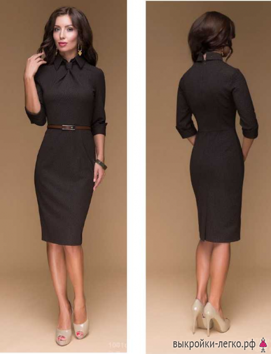 Выкройка лифа платья с драпировкой «галстук» фото