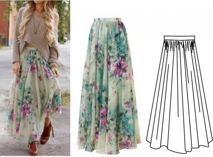 Простые летние юбки фото
