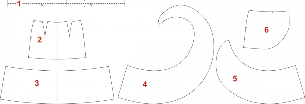 Летняя юбка с воланом. Инструкция по пошиву и печати выкройки фото
