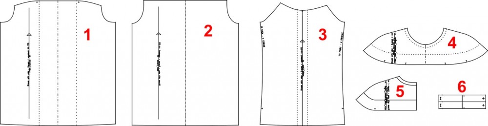 Блузка с кокеткой. Инструкция по пошиву и печати выкроек фото