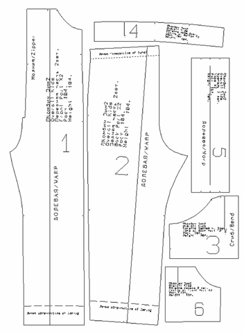 Выкройка детского зимнего полукомбинезона фото