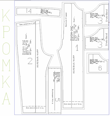 Выкройка детского зимнего полукомбинезона фото