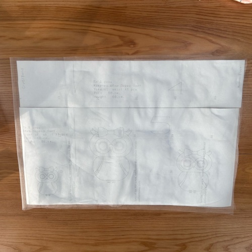 Выкройка детского платья с совами фото