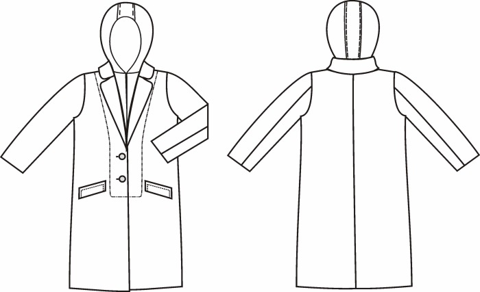 Детское пальто с капюшоном. Инструкция по пошиву фото