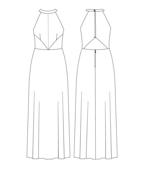 Выкройка длинного вечернего платья фото