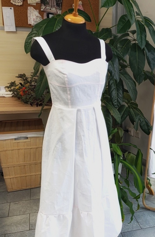 Приталенный сарафан с оборкой. Фото-мастер-класс по пошиву фото