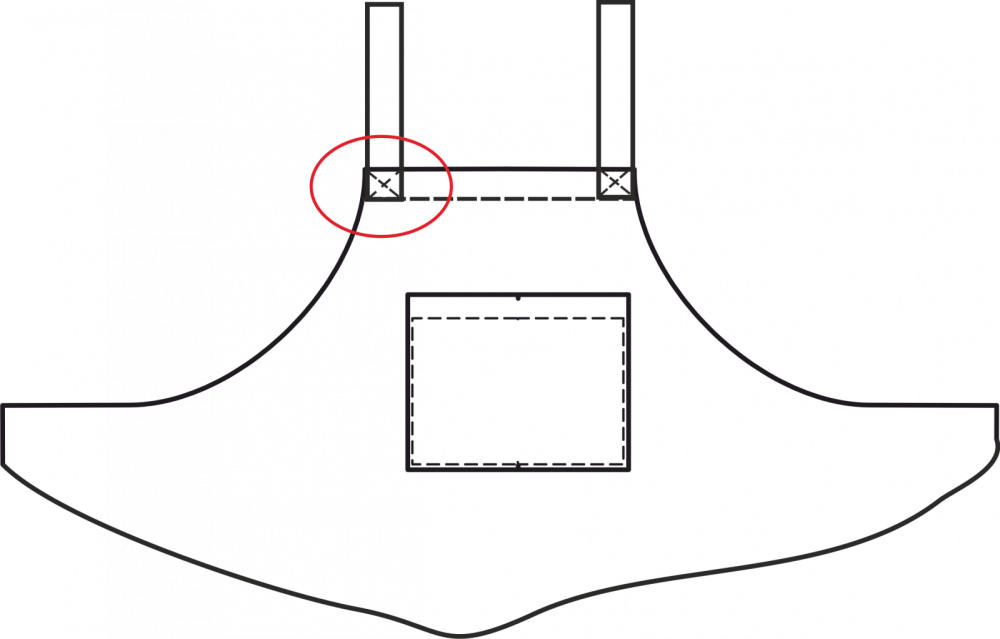 Выкройка фартука фото