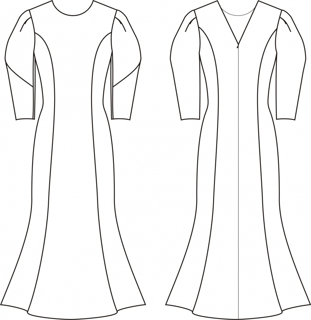 Платье с рукавом оригами «Мэй». Инструкция по пошиву фото