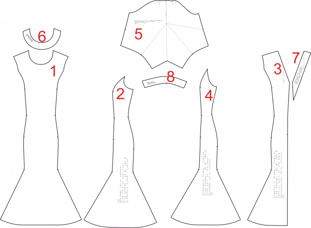 Платье с рукавом оригами «Мэй». Инструкция по пошиву фото