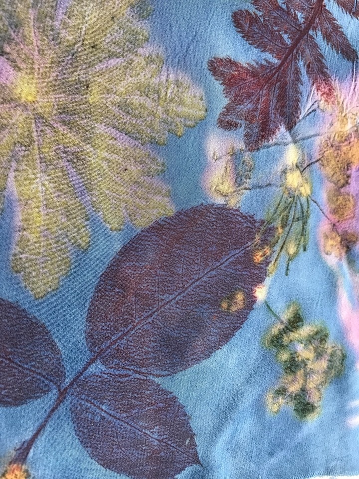 Солнечное окрашивание тканей фото