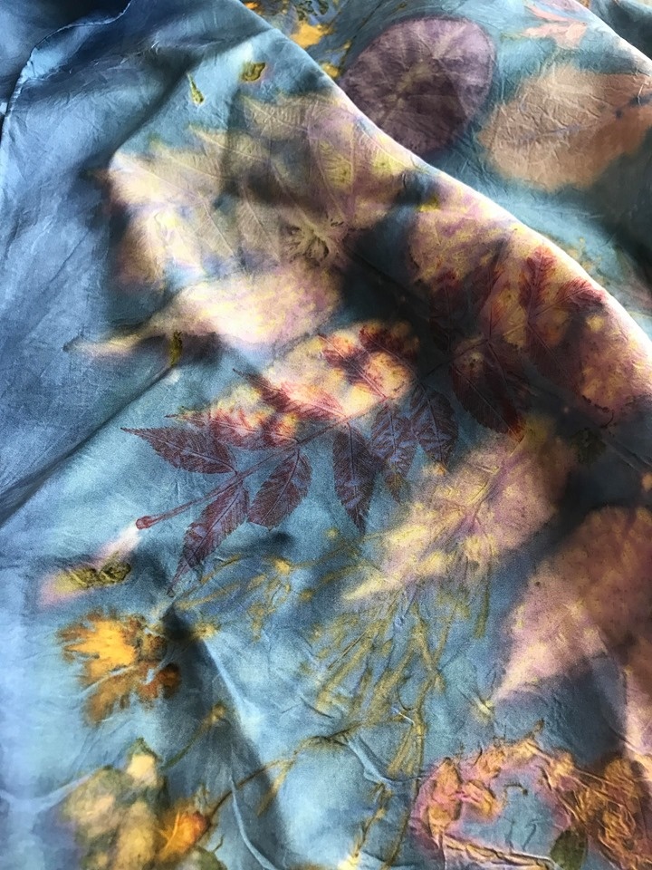 Солнечное окрашивание тканей фото