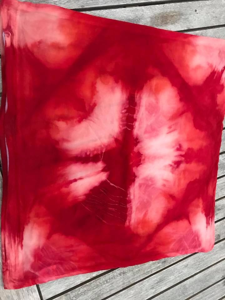 Солнечное окрашивание тканей фото