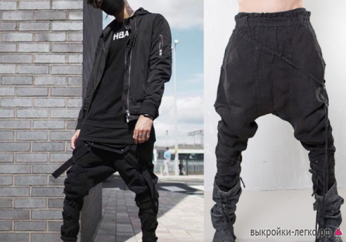 Выкройка брюк зуавы фото