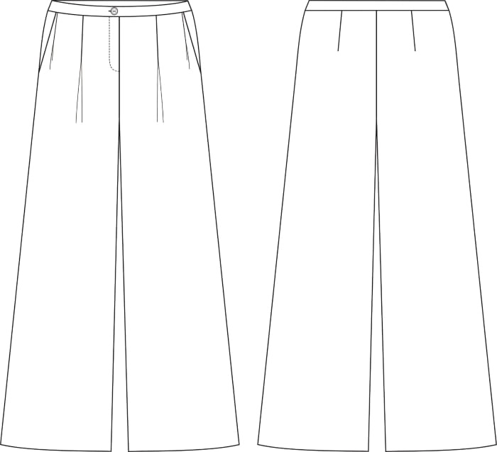 Кюлоты «Мидори». Инструкция по пошиву фото