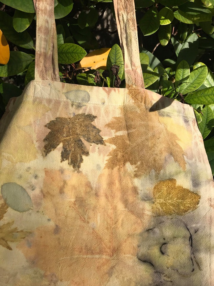 Экопринт для экосумки. Продолжение фото