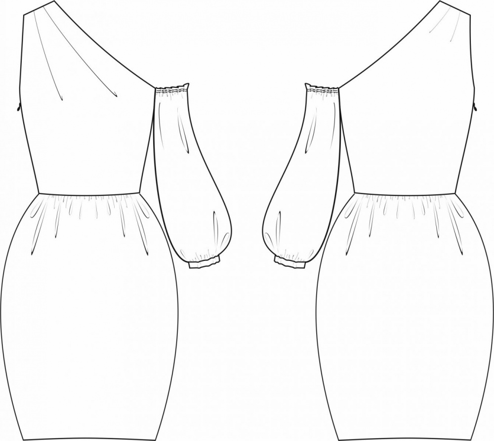 Платье «Мия». Инструкция по пошиву и печати выкроек фото
