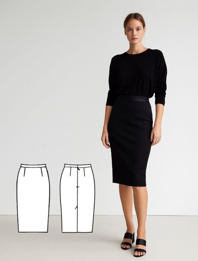 Шьем юбку-карандаш: пошаговое моделирование фото