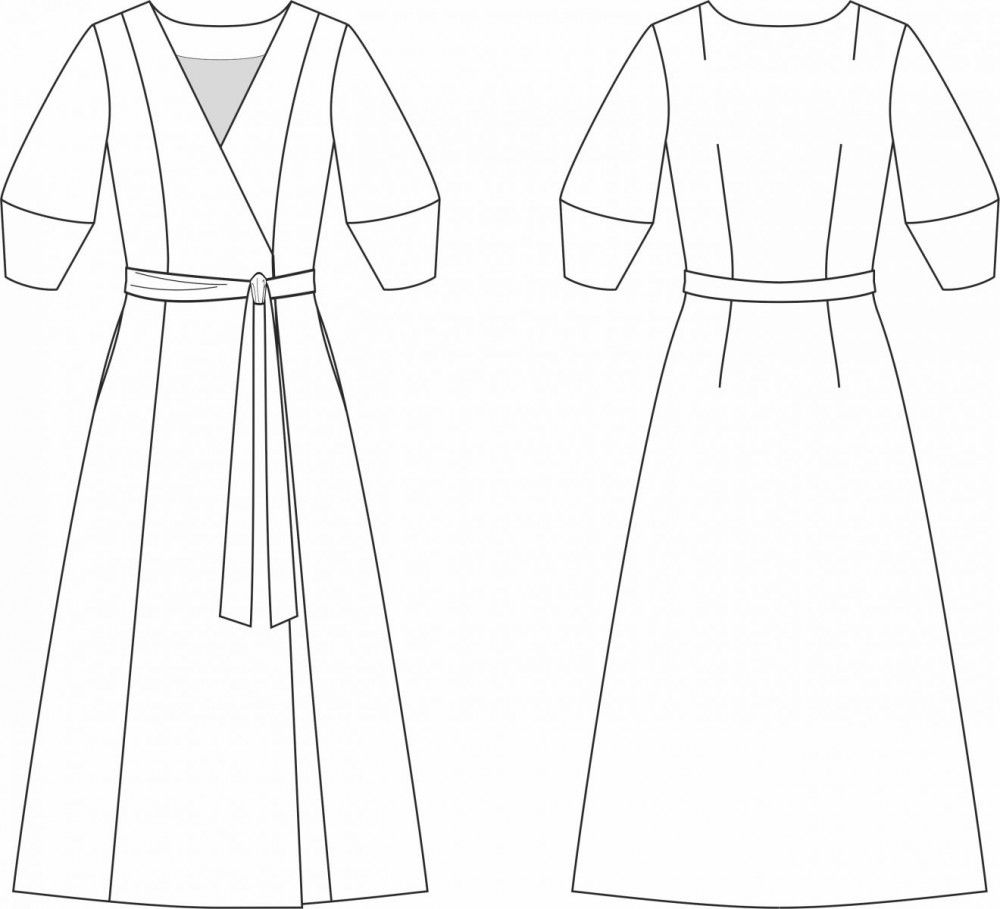 Купить выкройку Выкройка платья «Яна» онлайн фото