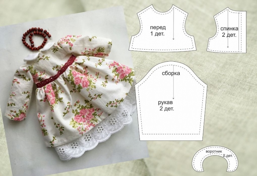 Как сшить куклу Стешу и комплект одежды для нее фото
