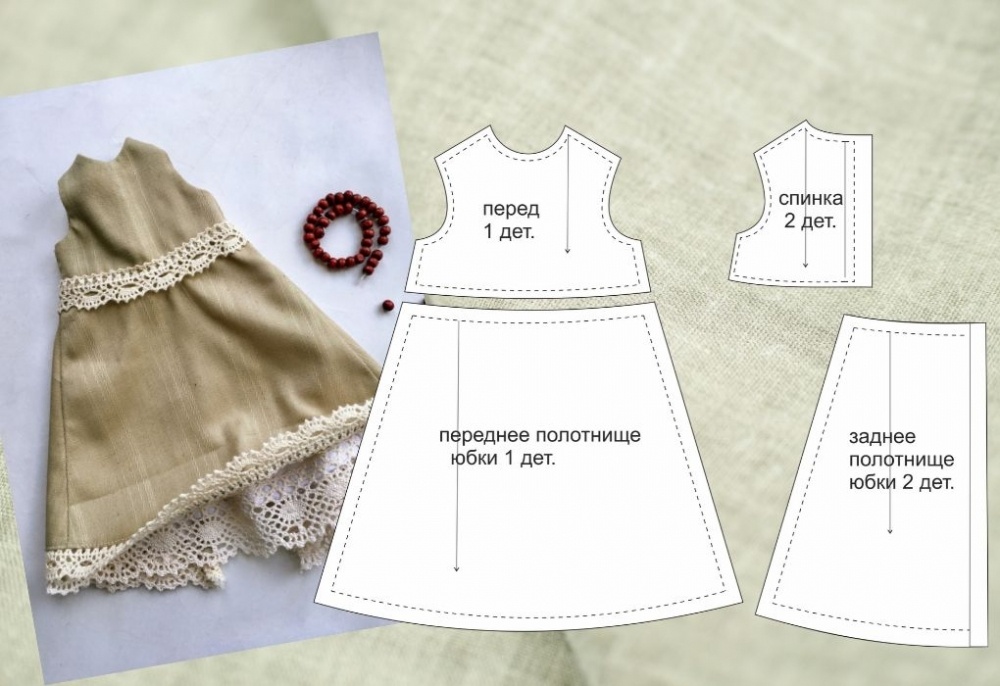 Как сшить куклу Стешу и комплект одежды для нее фото