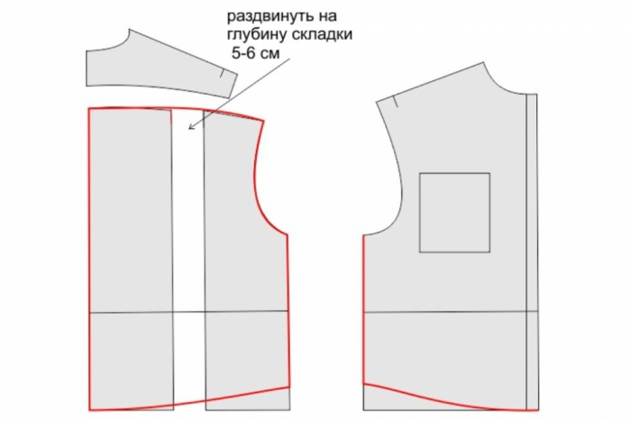  Рубашка  оверсайз. Построение выкройки фото