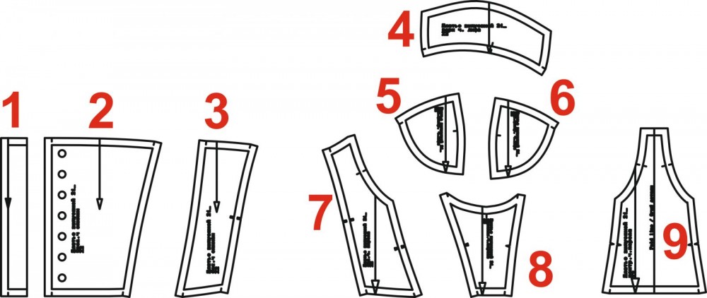 Корсет «Есения». Инструкция по пошиву и печати выкроек фото