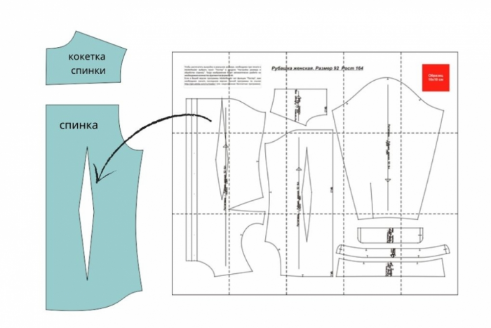 Как изменить выкройку фото