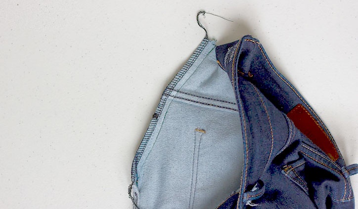 Как ушить джинсы в талии фото