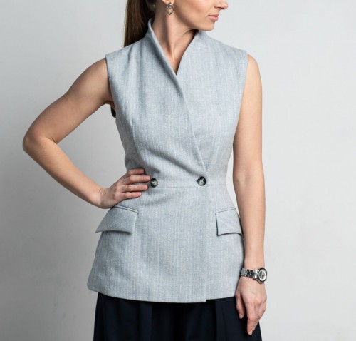 Жилет «Марлен». Инструкция по пошиву и печати выкройки фото