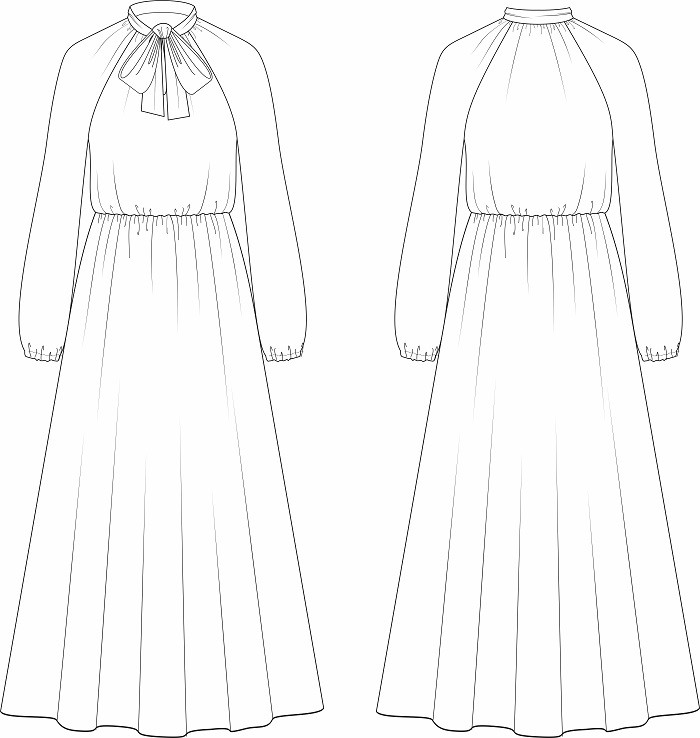 Платье "Рената" Инструкция по пошиву и печати выкроек фото