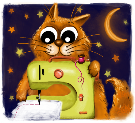 Швейный квест кота Шьюна фото