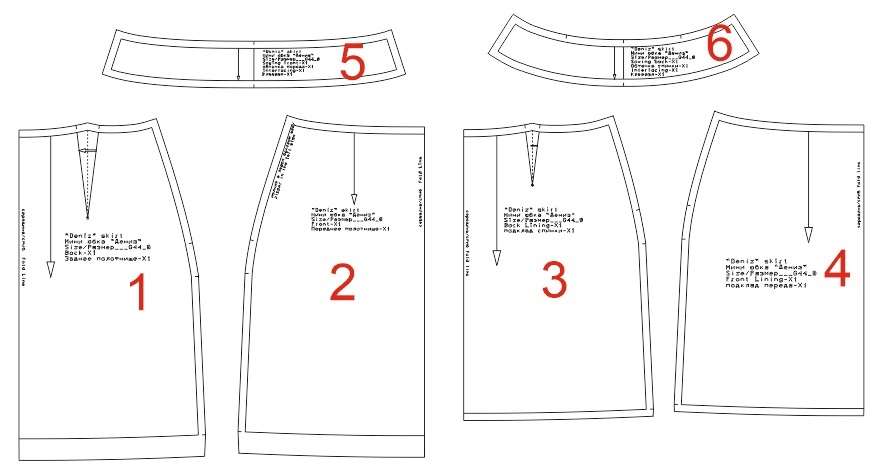 Выкройка юбки «Дениз» фото