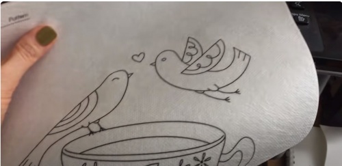 Как перенести рисунок на ткань фото