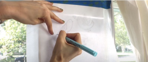 Как перенести рисунок на ткань фото