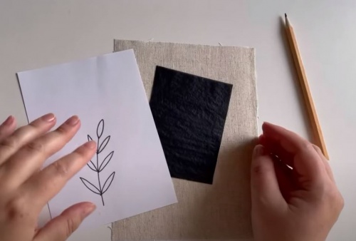 Как перенести рисунок на ткань фото